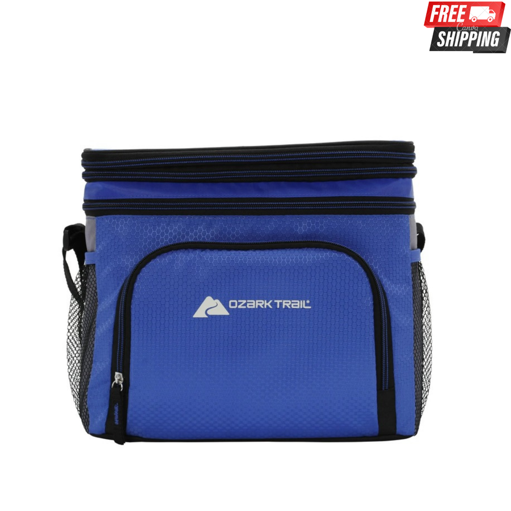 Ozark Trail 12-Can Soft-Sided Cooler, Blue