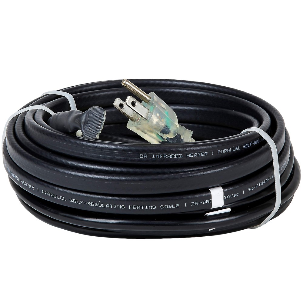 Dr Heater DR-9RC1012 Heating Cables for Pipes and roof, 12 FT, Black