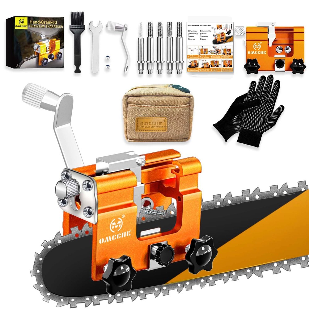 Professional Chainsaw Sharpener Kit with Portable Carry Bag for Easy Sharpening