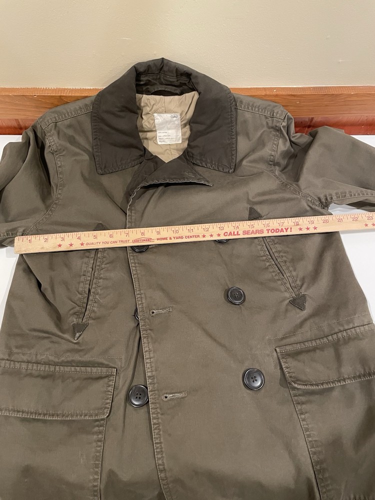 Men’s Double Breasted Insulated Cotton Pea Coat Workwear Military Style by Gap-image