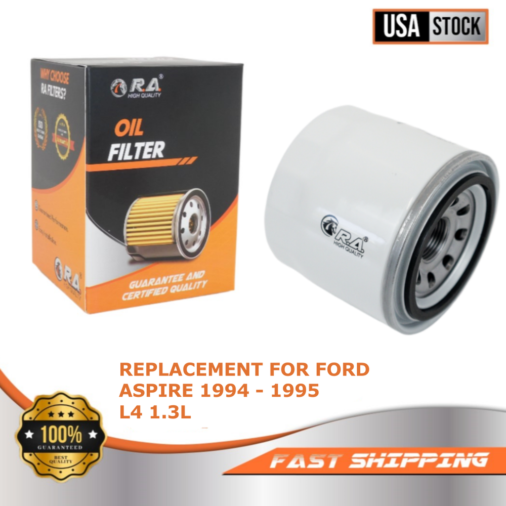 9688 Spin-On Engine Oil Filter for FORD ASPIRE 1994 1995 1.3L SE Hatchback