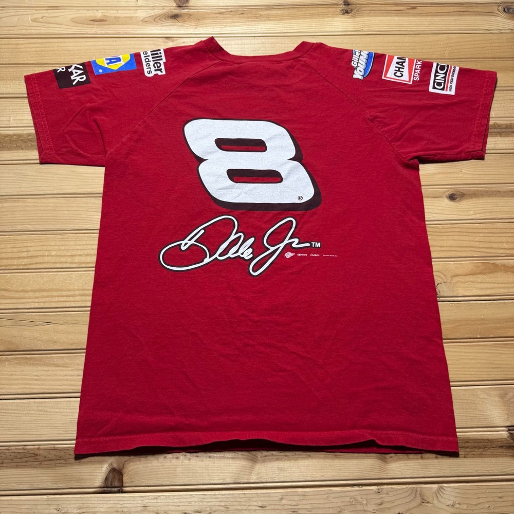 Vintage Y2K Dale Earnhardt Jr #8 NASCAR Nextel Cup Budweiser Racing Shirt Large