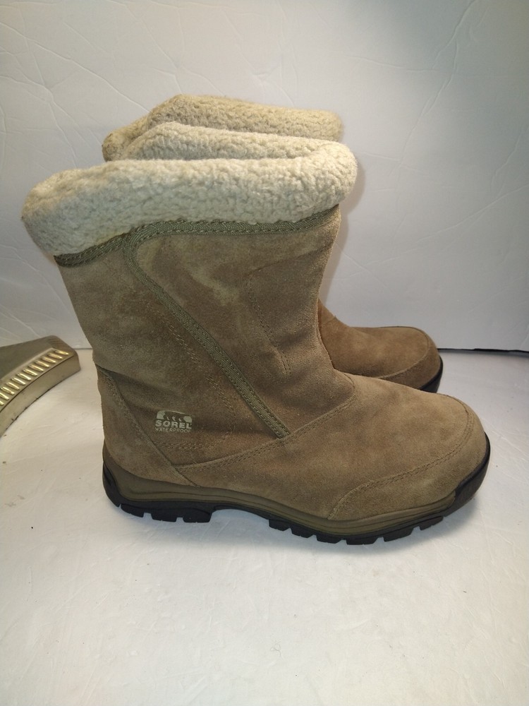 Sorel Waterproof Suede Boots for Women with Thinsulate Size 9