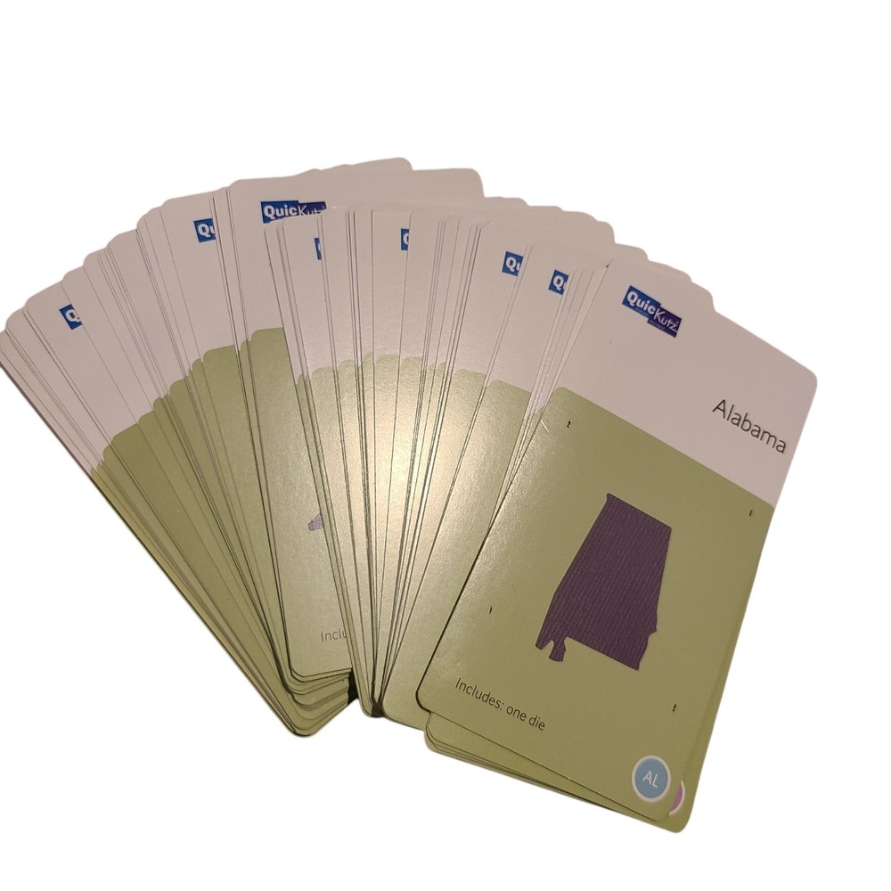 LOT QuicKutz United States Dies Complete 50 State Set 2x2 Plus Extras And Binder