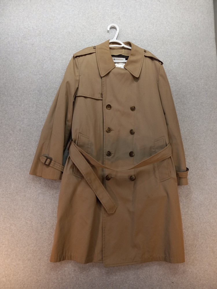 VTG London Fog Men’s Brown All-Weather Trench Coat Size 40 Reg with Zip-Out Lining