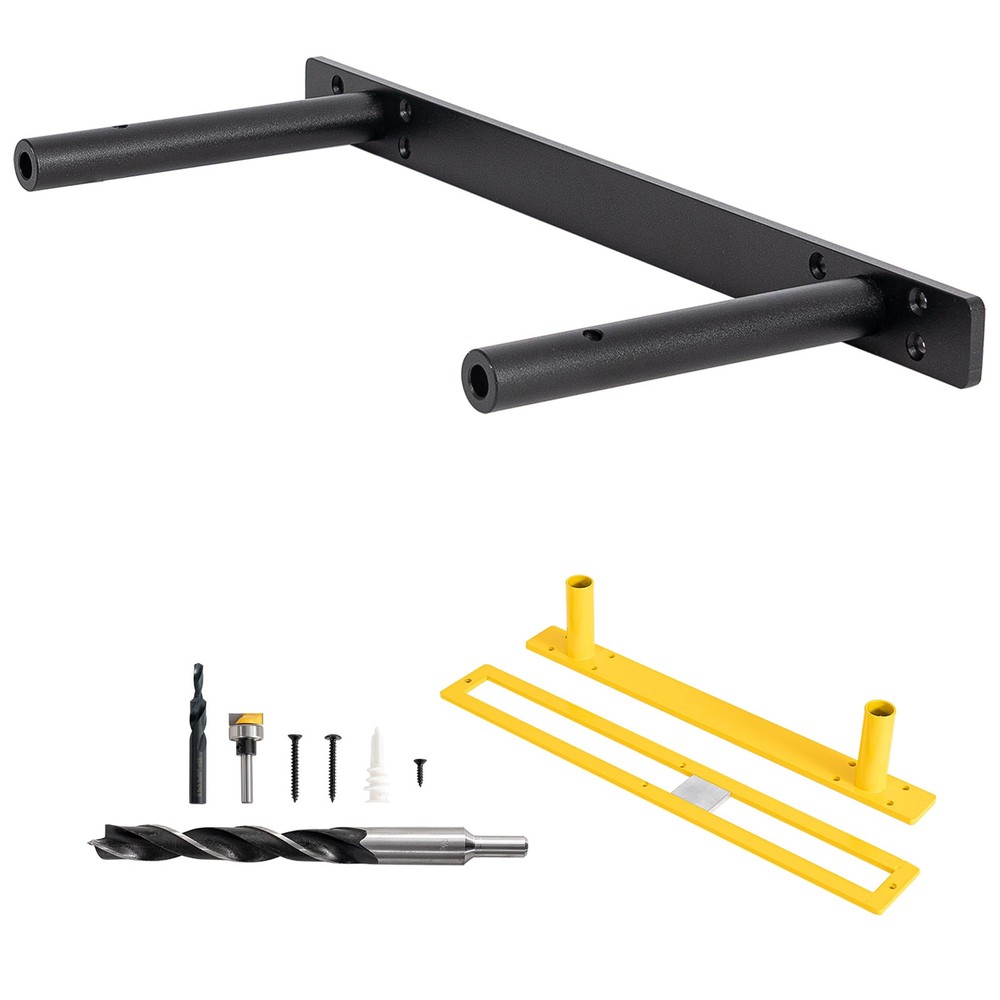 Heavy-Duty 16-Inch Hidden Floating Shelf Bracket for Mantels and Shelves
