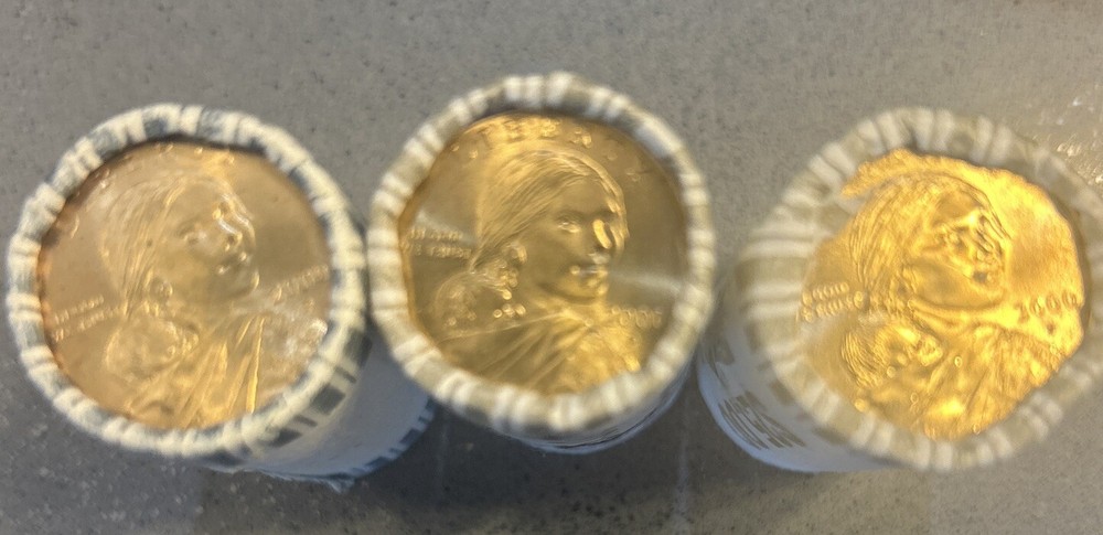 $25 Roll of 2000-P Uncirculated Sacagawea Dollar Coins HF STRING & SON