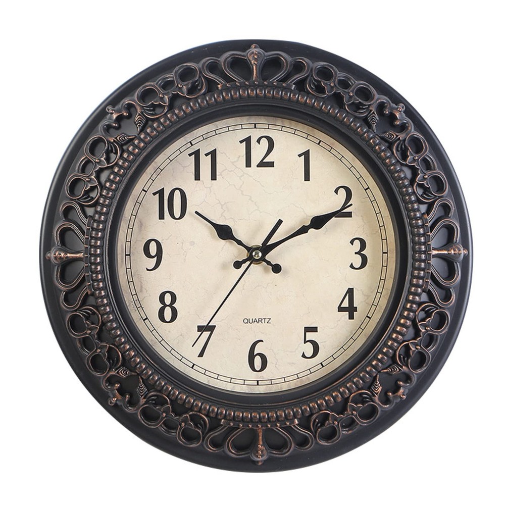 12-Inch Silent Quartz Clock, Decorative Wall Clock for Home/Office/School