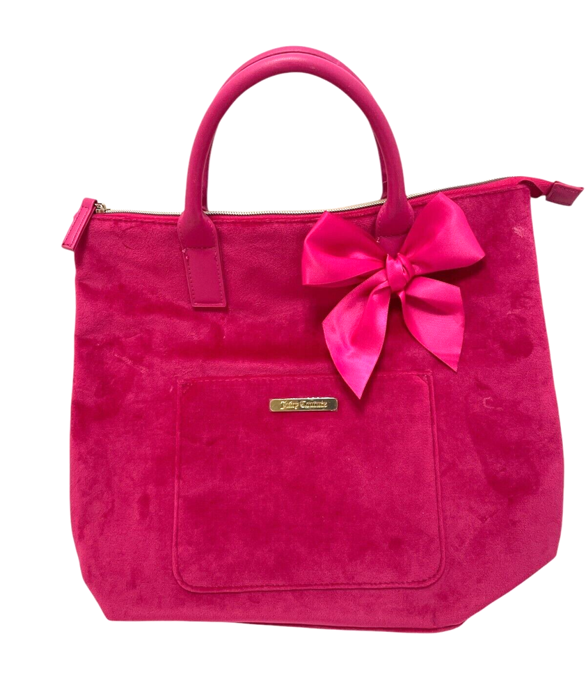 Juicy Couture bag backpack convertible pink velvet bow fairy core barbie Y2k