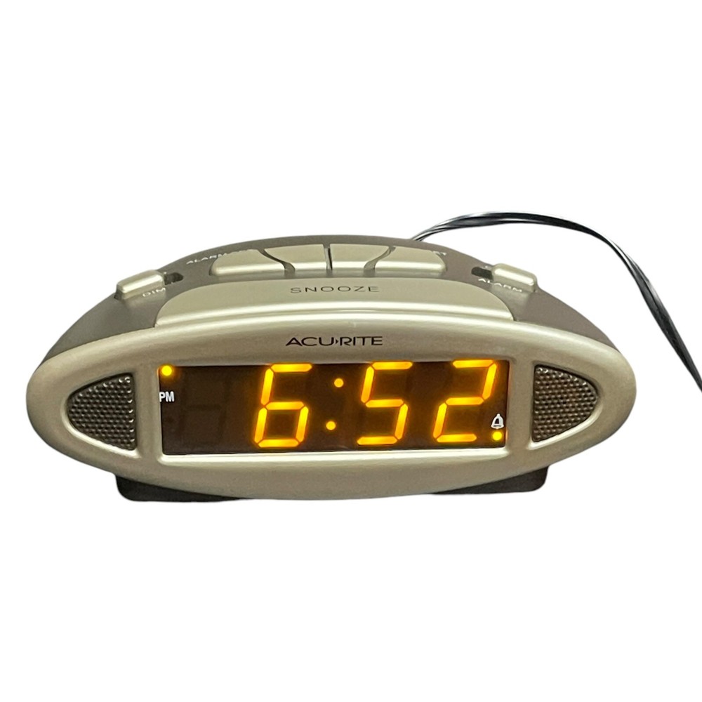 Acurite 13027 Intelli-Time Atomic Digital Alarm Clock All Time Zones Tested Work