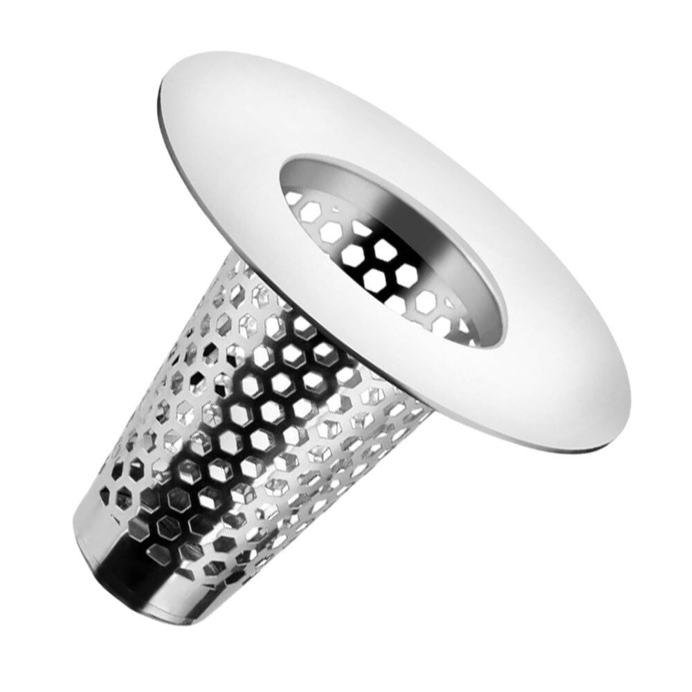 Efficient Hair Catcher Bathroom Sink Drain Strainer Stainless Steel Material