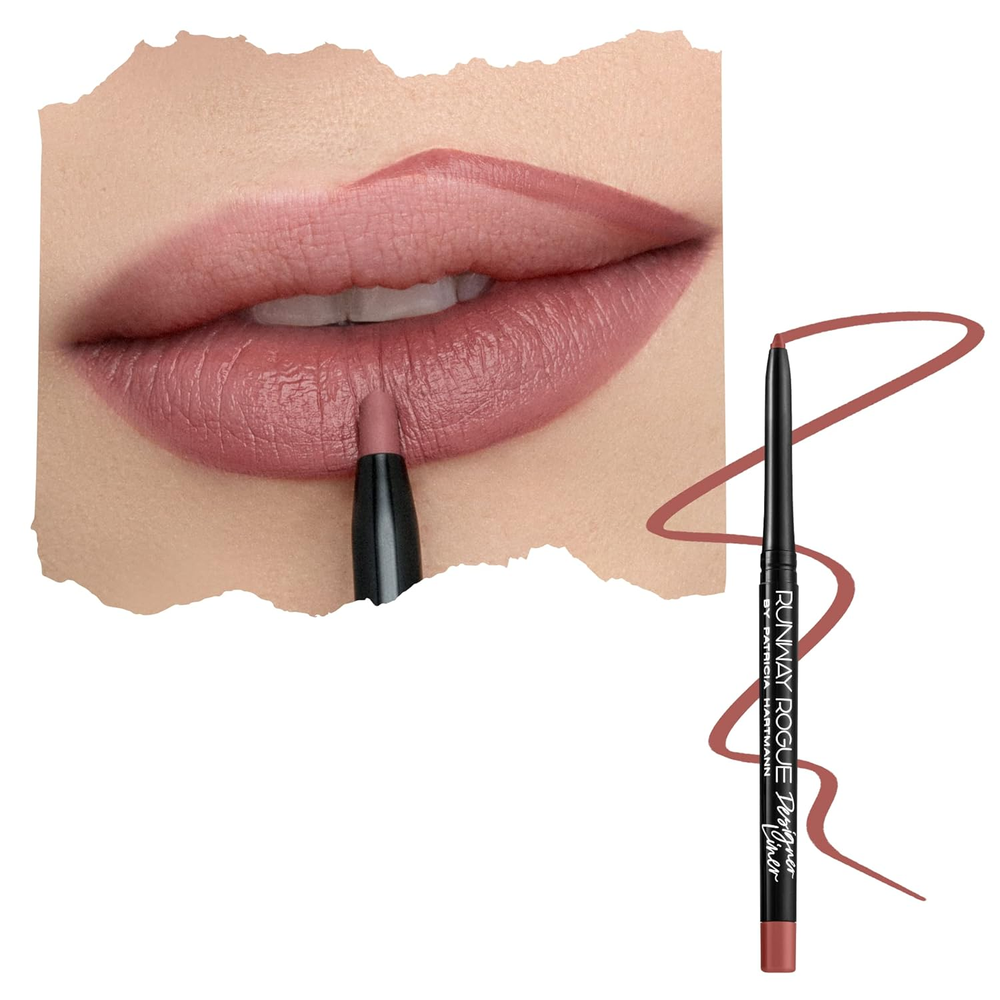 Matte Medium Dusty-Rose Lip Liner Pencil for Long-Lasting Definition