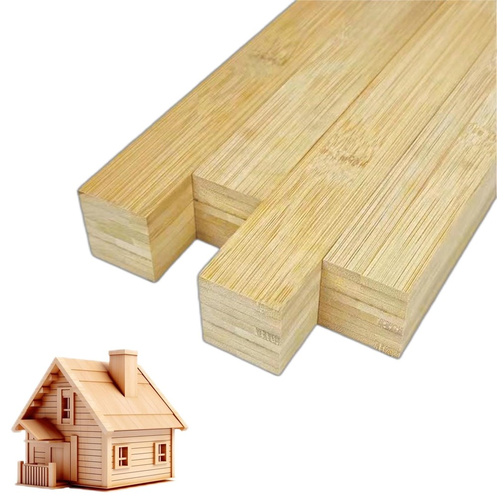 3/4 x 12 Inch 25 PCS Square Dowel Rods Wood Sticks Wooden Dowel Rods - Unfini...