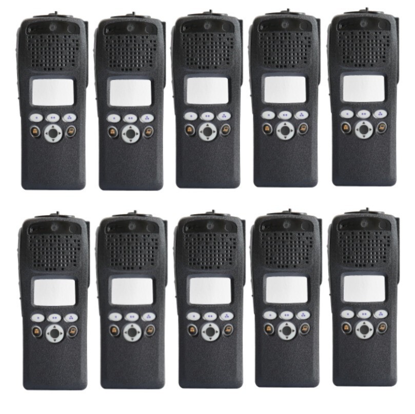 10-Pack Black Replacement Front Housing Case For XTS2500 Model 2 Two-way Radio