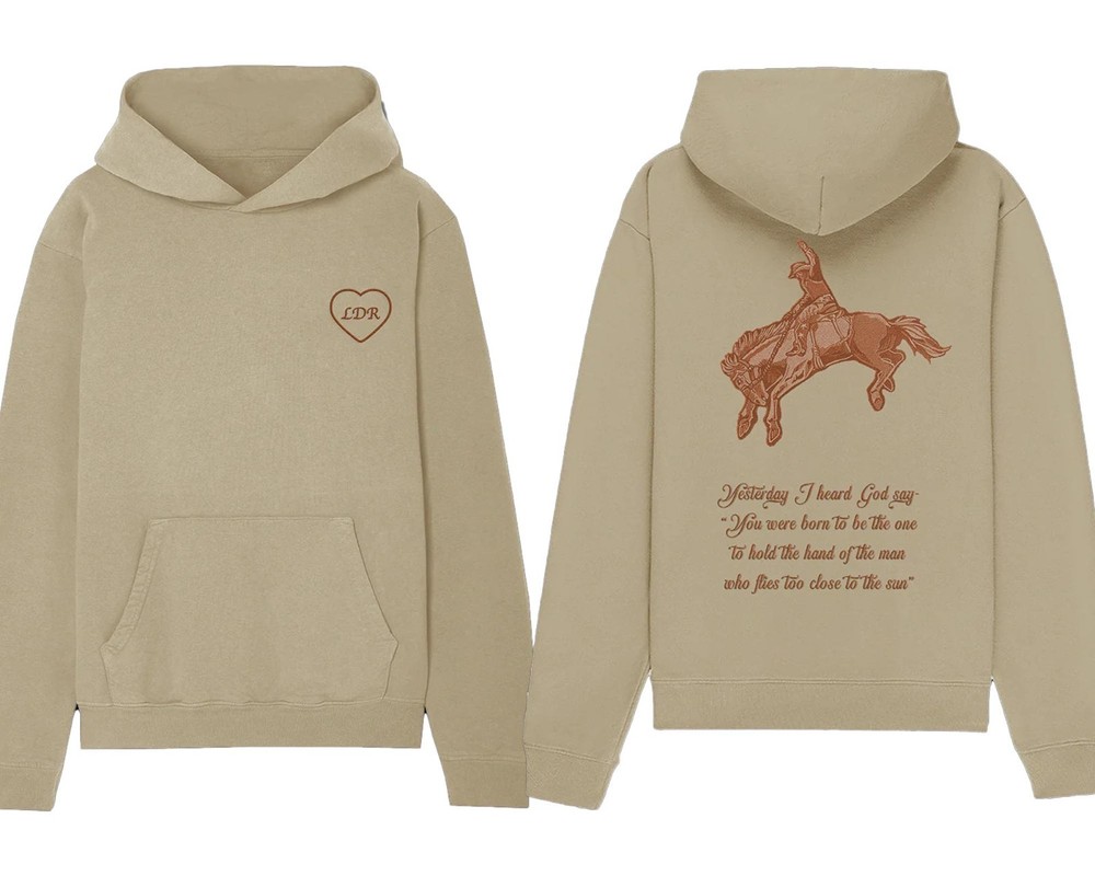 Lana Del Rey Stagecoach Tour 2025 Merch Riding Horse Rodeo Sand Hoodie S-5XL