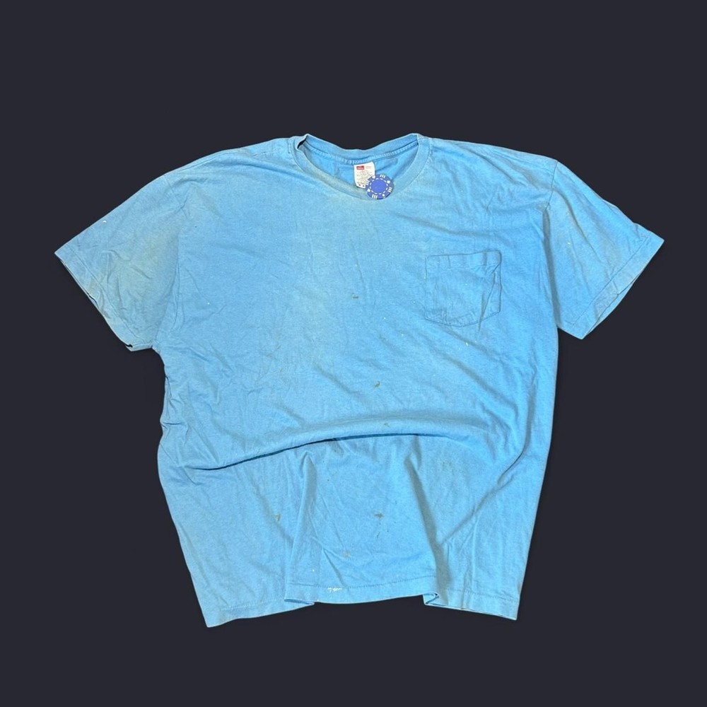 Hanes Vintage 1980’s Single Stitched Blank Front Pocket T-Shirt