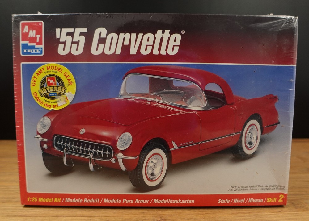 AMT '55 CHEVY CORVETTE PLASTIC MODEL KIT Sealed