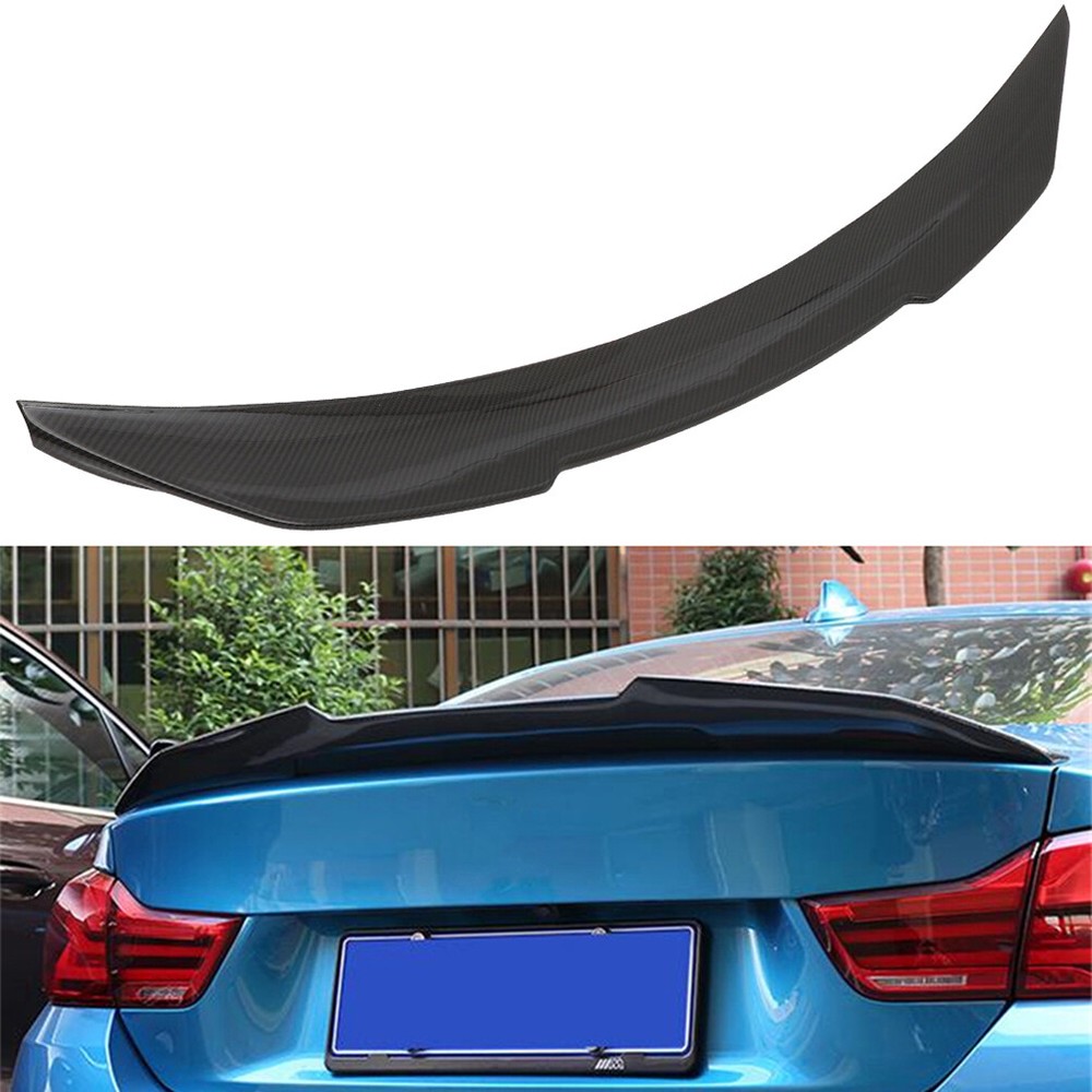 2015-2020 BMW 4 Series Coupe Gloss Black Carbon Fiber Trunk Lip Spoiler