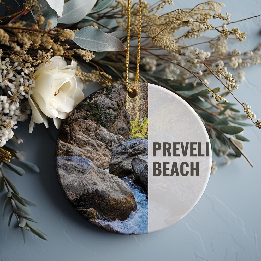 Preveli Beach Ornament Christmas Ornament Preveli Beach Gift Christmas Gift