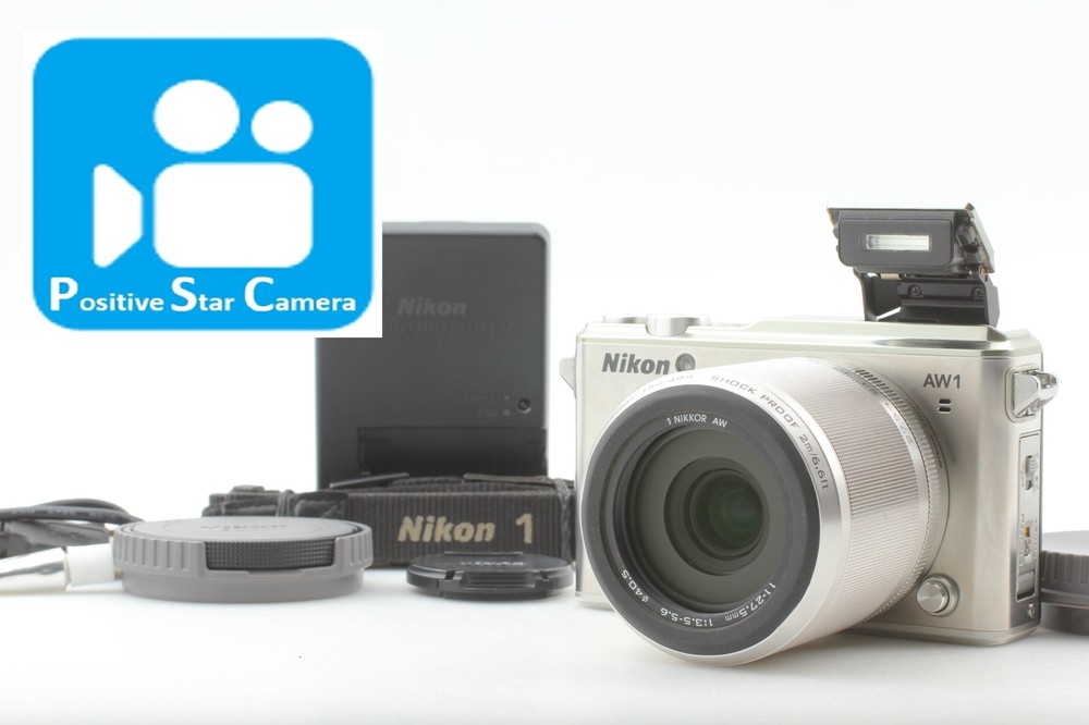 🎦VIDEO👀[MINT]  Nikon 1 aw1 silver 11-27.5mm f3.5-5.6 From JAPAN
