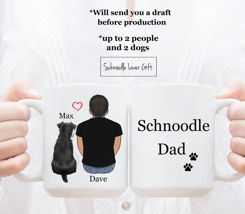 Custom Schnoodle Mug Schnoodle Dad Mug Schnoodle Mom Mug Schnoodle Lover Mug