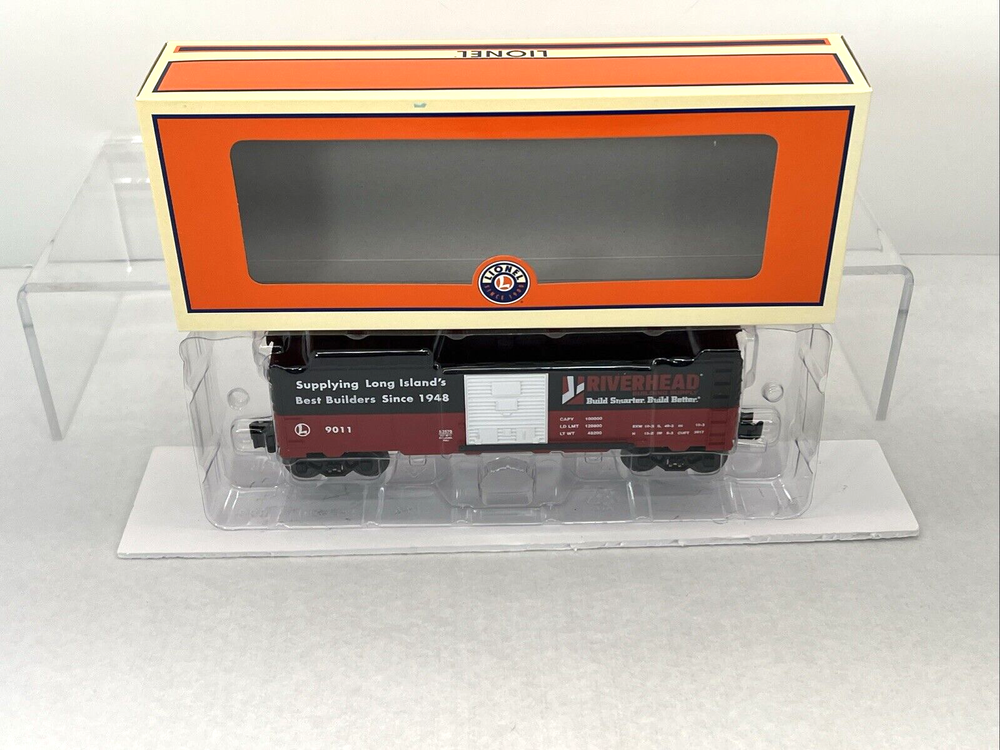 Lionel 6-52570 RMLI O Gauge Riverhead Building Supply Boxcar Club Car Long Island