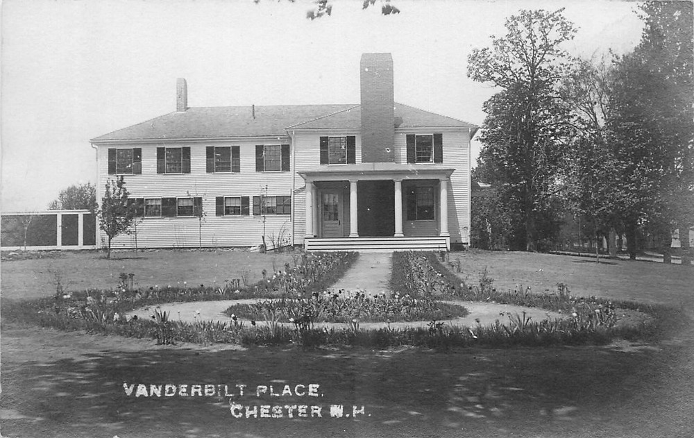 c1910 Chester New Hampshire Vanderbilt Place occupation RPPC Postcard 25-6325