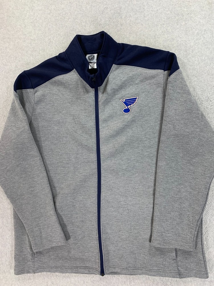 St Louis Blues NHL Hockey Full Zip Stadium Jacket (Men's XXL) Gray
