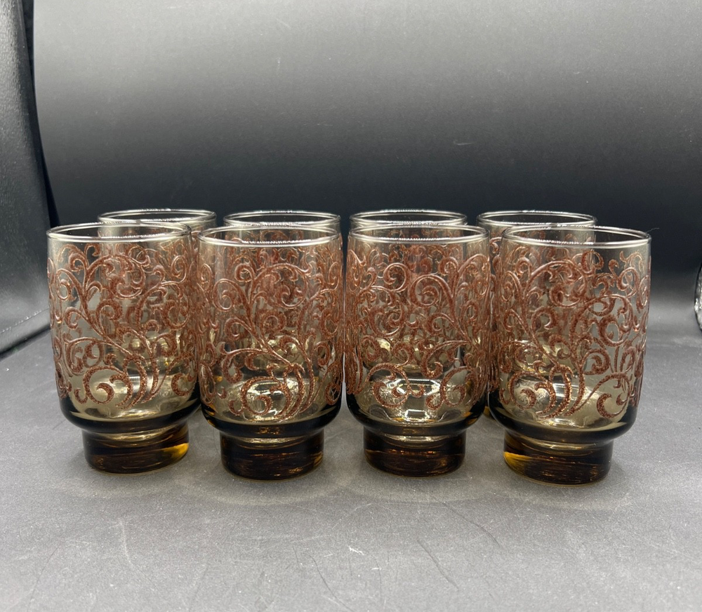 Vintage Libby Prado tea/water glasses 4 3/4 in set of 8