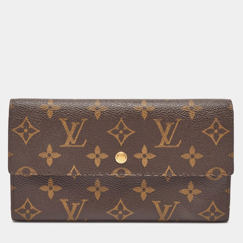 Louis Vuitton Monogram Canvas Sarah Long Wallet