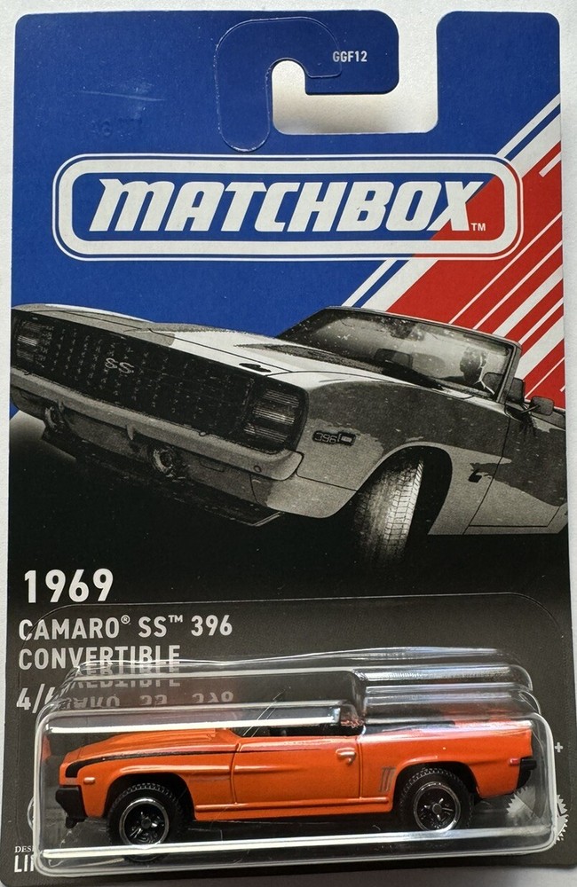 Matchbox 2024 CONVERTIBLES 1969 Camaro SS 396 Convertible 4/6