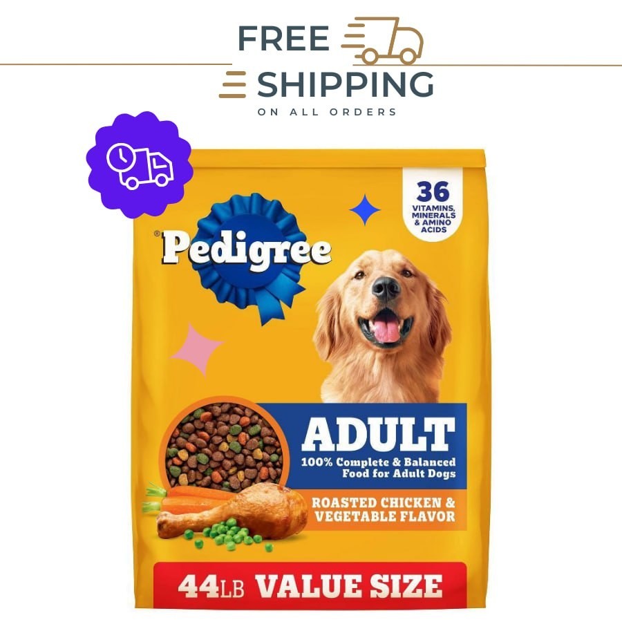 Pedigree® Complete Nutrition Adult Dry Dog Food - Chicken, Rice & Vegetables 44l