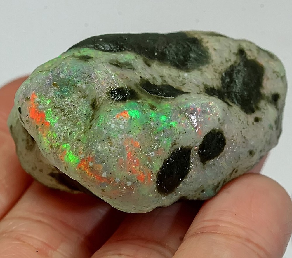 123Ct Ethiopian Crystal Opal Facet Rough Specimen YSJ5163