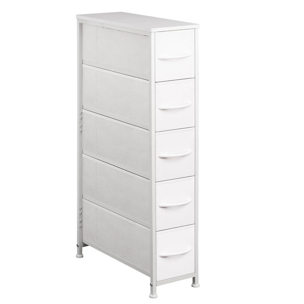 Slim 5-Drawer Narrow Dresser Storage Tower for Small Spaces