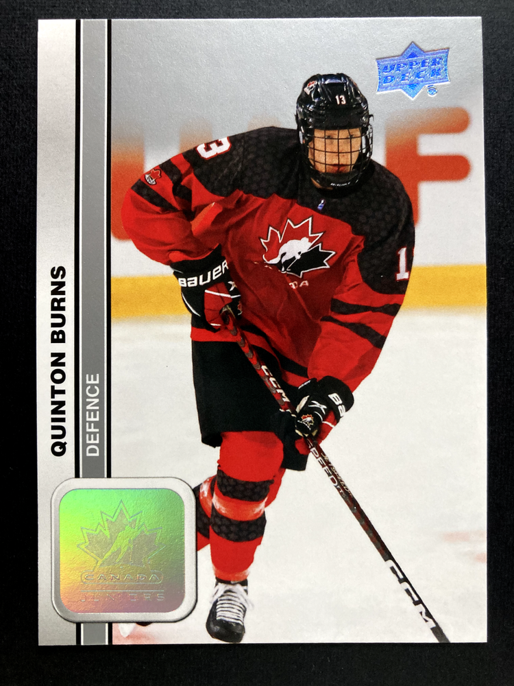 2023 Upper Deck # 35 Quinton Burns Team Canada Juniors World Championship