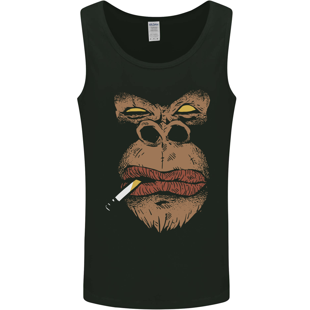 Smoking Gorilla Mens Vest Tank Top