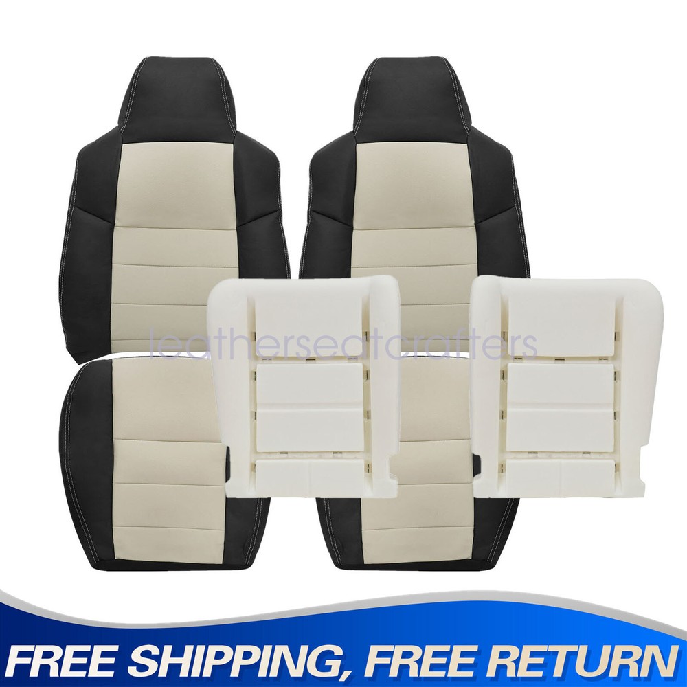 For 2005 Ford Excursion Limited Full Front Both Side Leather Cover & Cushion Pad