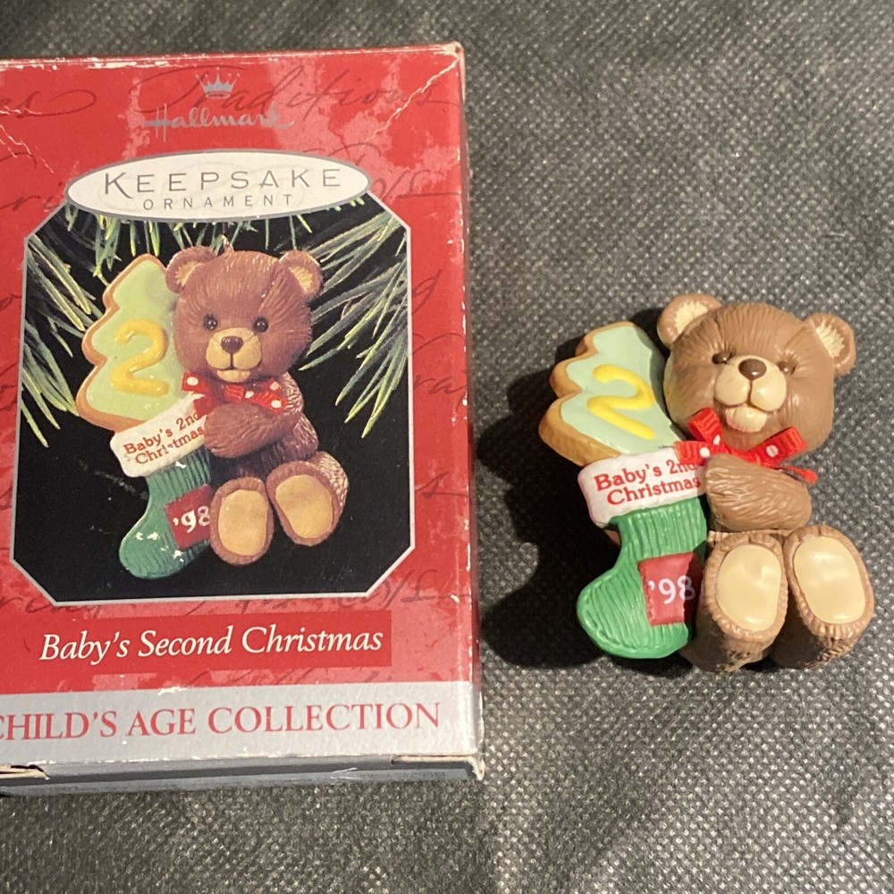 1998 Hallmark Keepsake Baby’s Second Christmas Ornament  