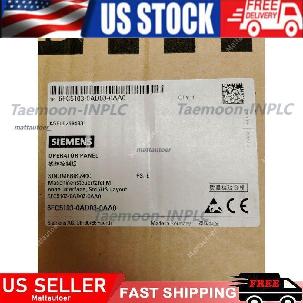 1pc Siemens 6FC5 103-0AD03-0AA0 6FC5103-0AD03-0AA0 840C/840CE control panel