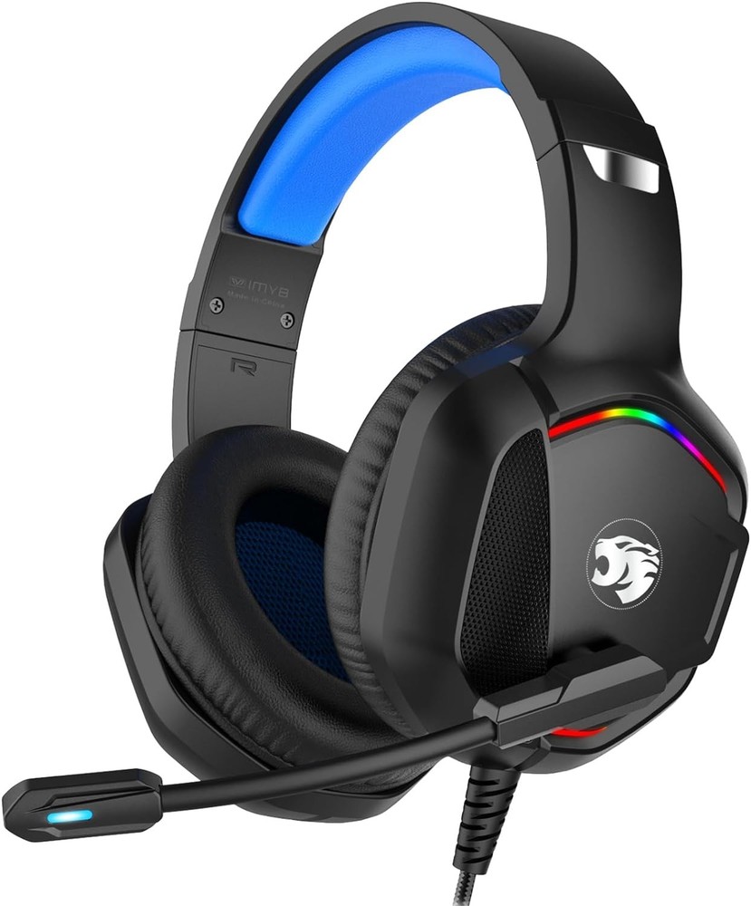 A36 Gaming Headset with Mic Wired Stereo Noise Cancelling Over-Ear for PC PS5