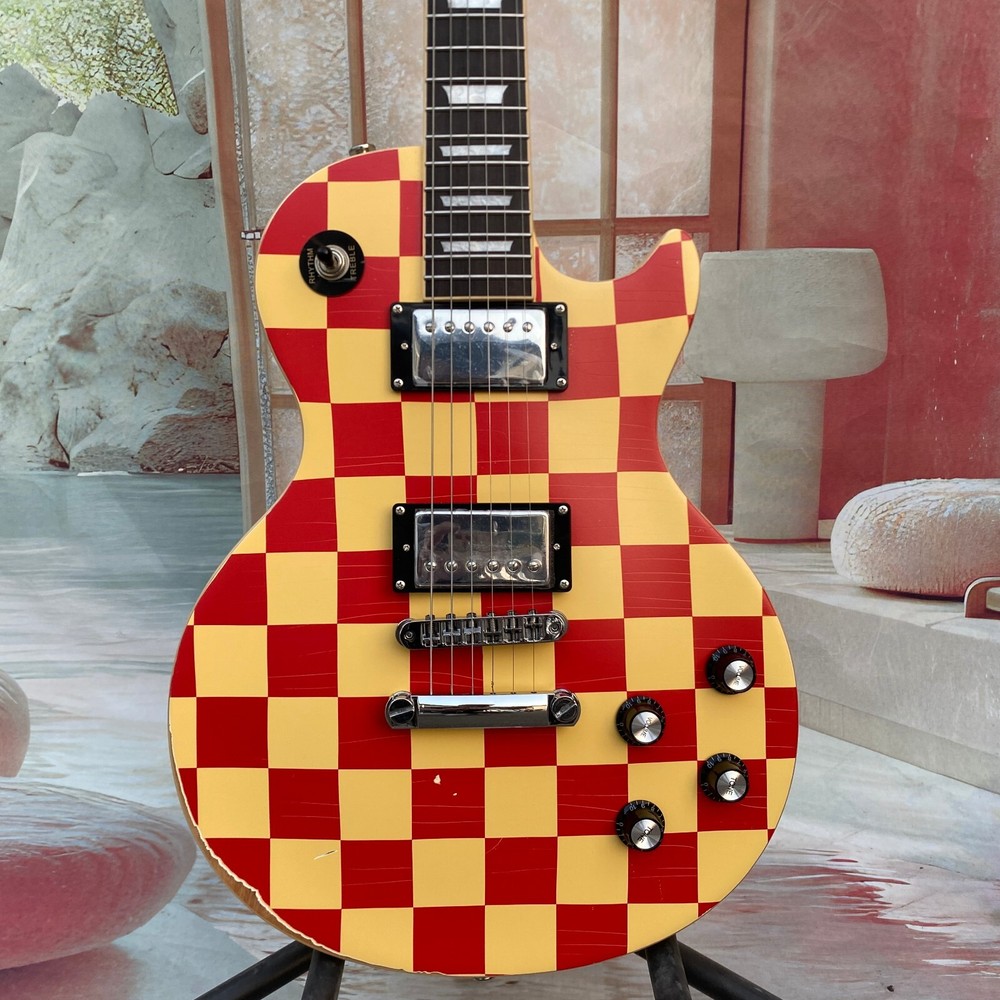 Electric guitar relics by hands chrome-plated hardware tune-o-matic bridge