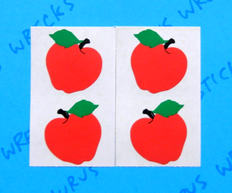 Red Apples Stickers Vintage Mrs. Grossman's