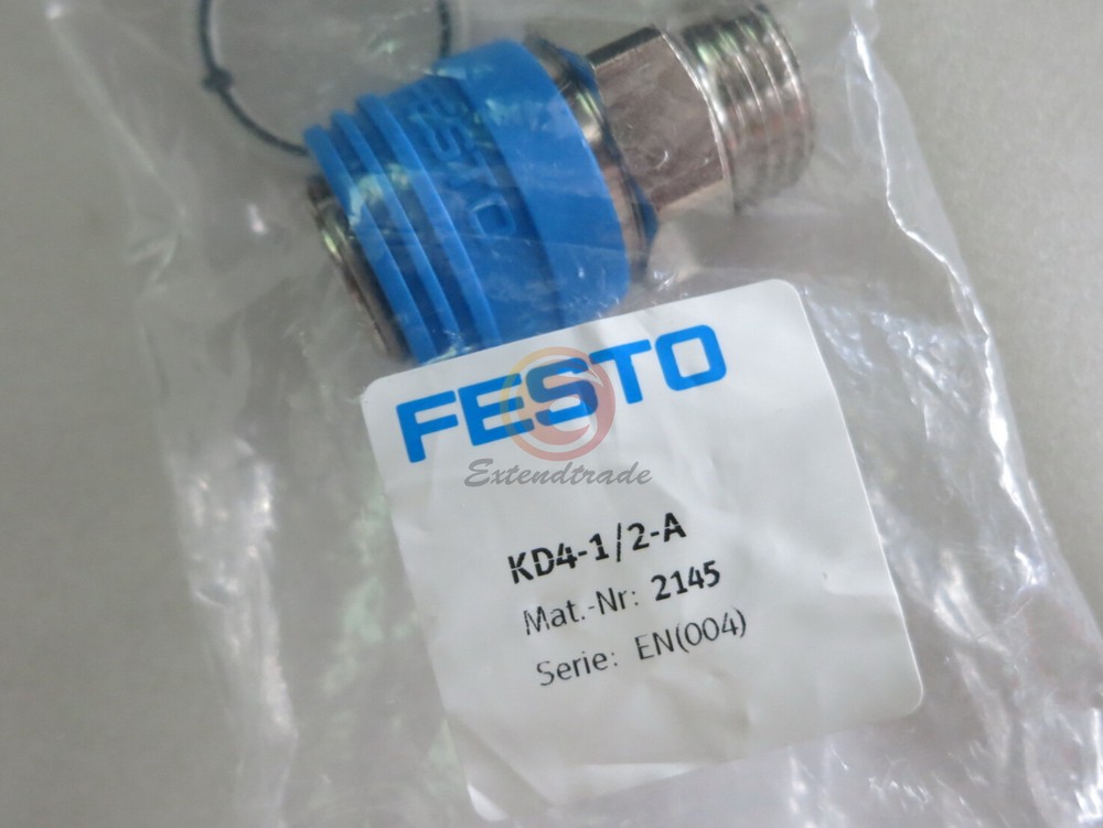 One FESTO quick connect socket KD4-1 / 2-A 2145 KD4-1/2-A New