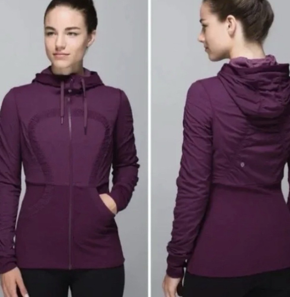 Lululemon Dance Studio Jacket Regal Plum Purple Hooded Full Zip Jacket Women's 6