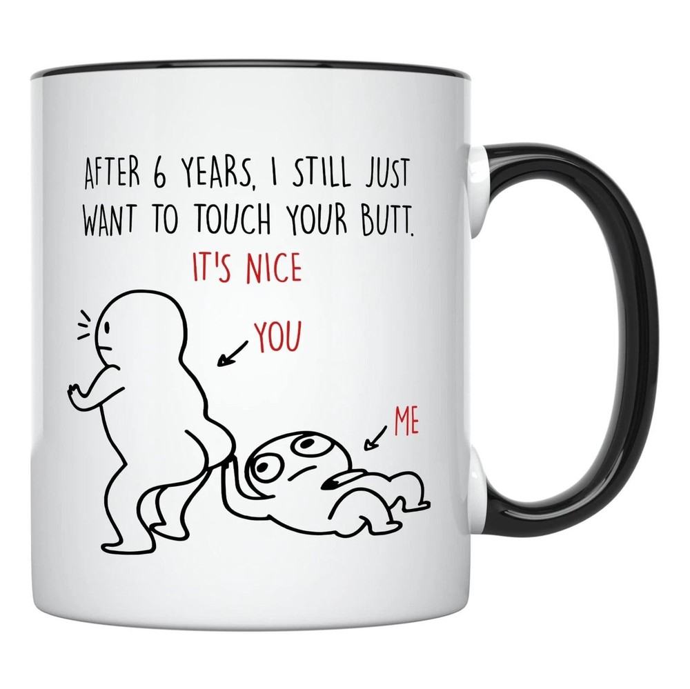 6 Years Anniversary Mug, 11 Ounces, Funny 6th Anniversary Coffee Mug for Him,...
