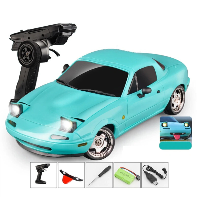 LDRC 1804 RTR 1/18 2.4G RWD RC Car Drift Mazda MX-5 with Gyro (Blue)