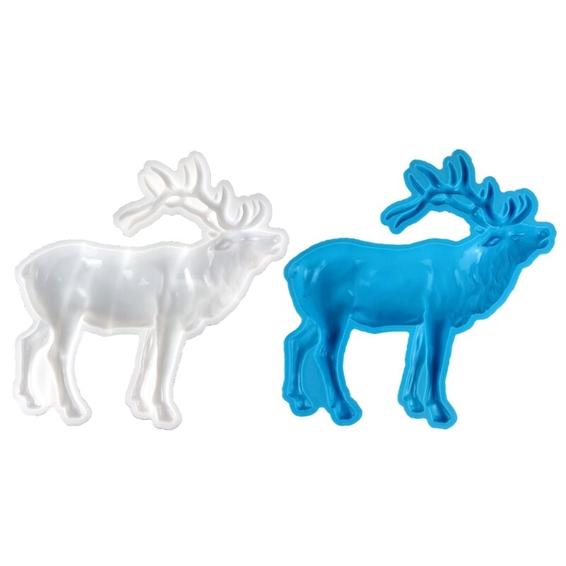 3D Elk Silicone Molds Animal Resin Mold Large Animals Statue Making Epoxy Mould