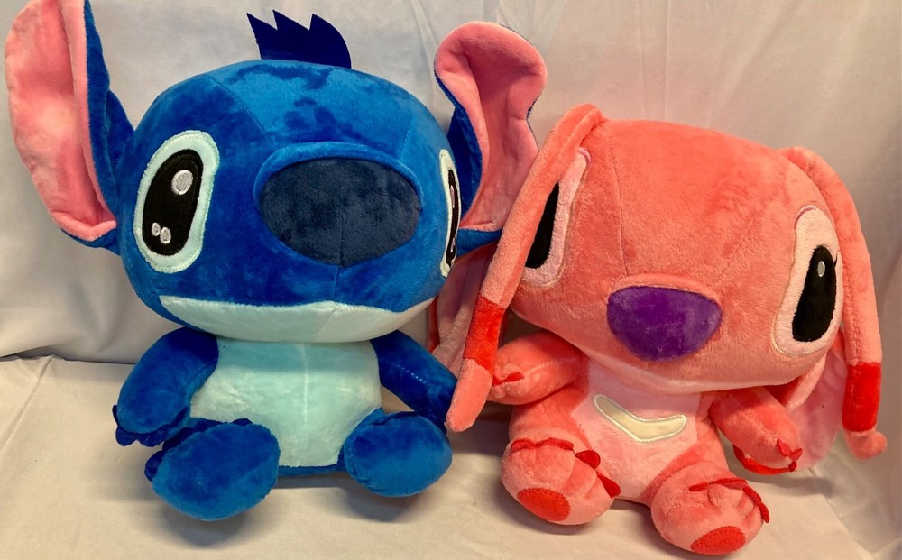 NEW - Disney Stitch & Angel 2 Piece Plushie Set - 9