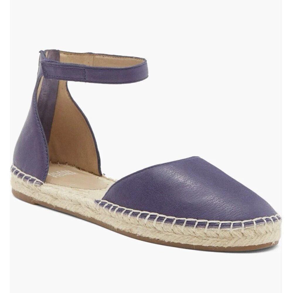 Eileen Fisher Woman's Lala Espadrille Flat Sandals Purple, Size: 7.5 M