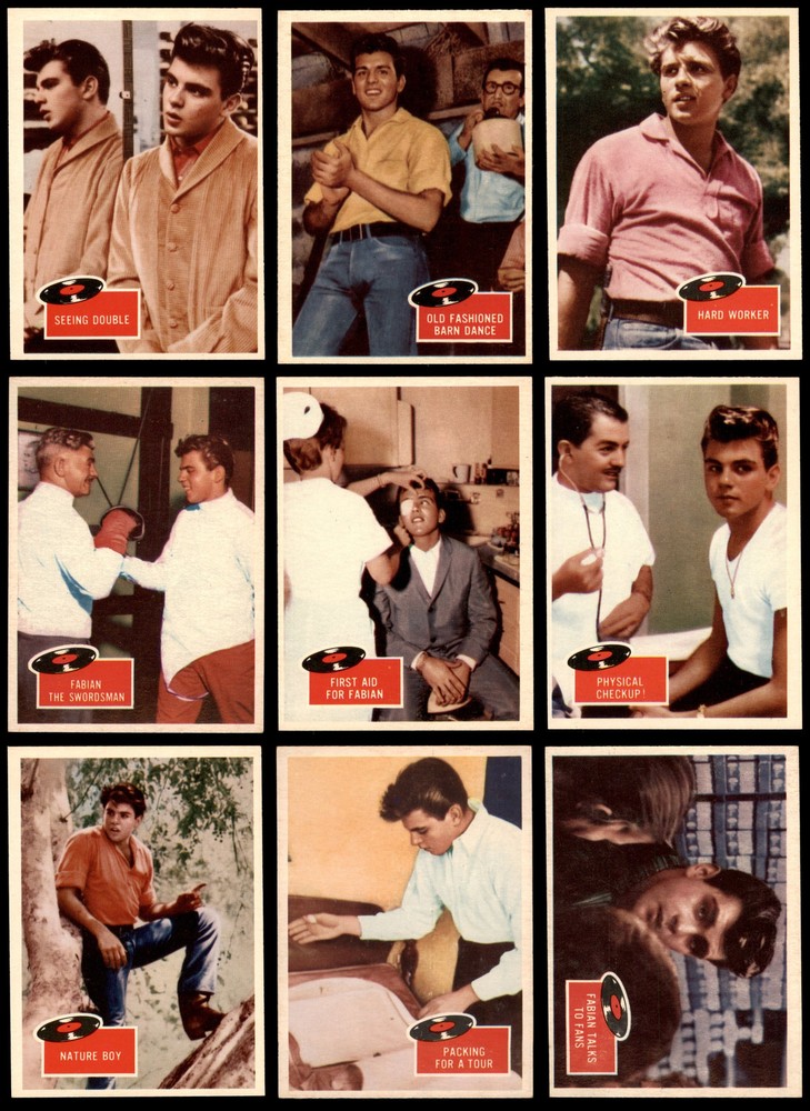 1959 Topps Fabian Near-Complete Set 51/55 Cards Graded 5.5 EX+